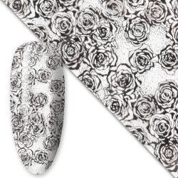 Foil - Sort Blomst nr. 12