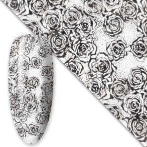 Foil - Sort Blomst nr. 12