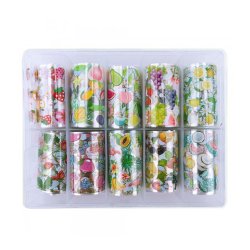 Nail Foil Box - Frugt Mix