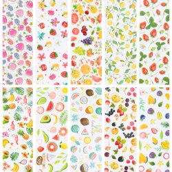 Nail Foil Box - Frugt Mix