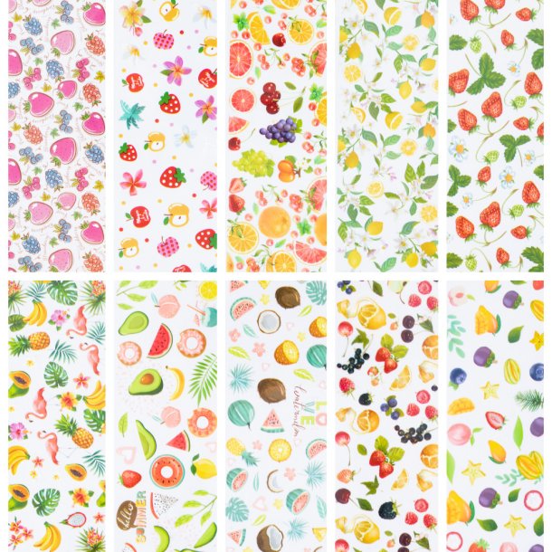 Nail Foil Box - Frugt Mix