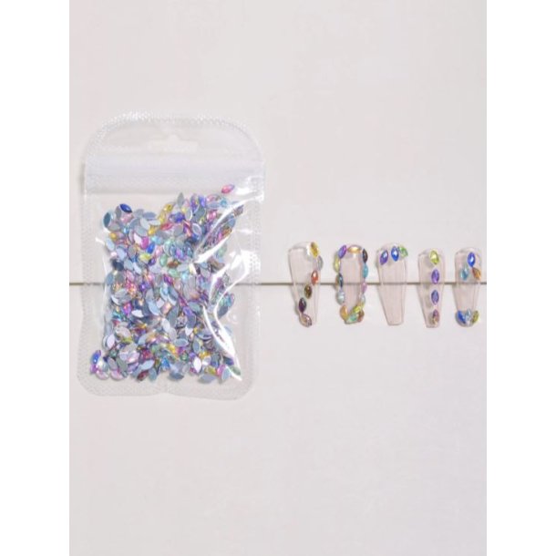 Rhinestones Multicolor Ovale