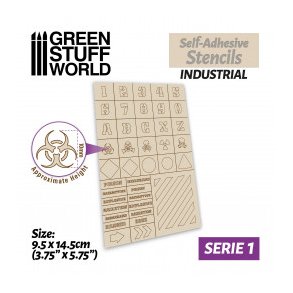 Selvklbende Stencils - Industrial 